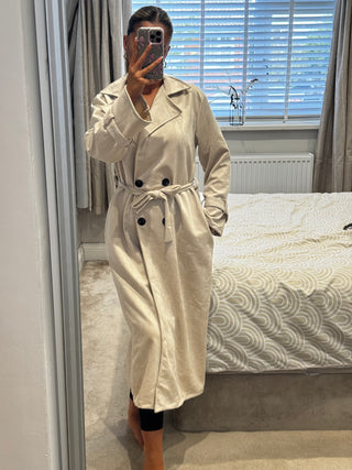 Sophie Suede Trench