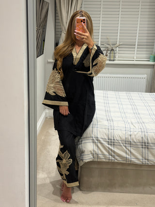 Flora Co Ord Noir