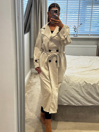 Sophie Suede Trench