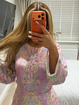 Pastel Print Purple x