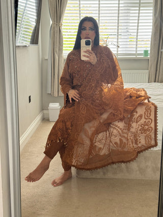 Brown Maria Lace x