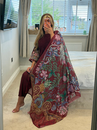 Maria Kaftan Maroon