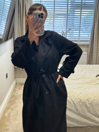 Sophie Suede Trench