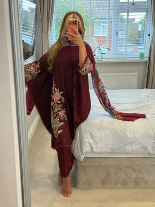 Maria Kaftan Maroon
