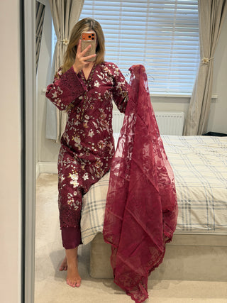 Maria B diamanté cherry
