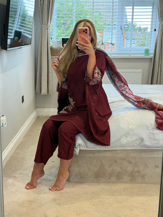 Maria Kaftan Maroon