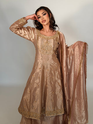 Royale Lengha Rose Gold