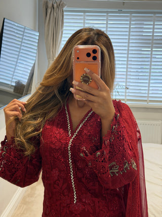 Maria Lace Rose Red x