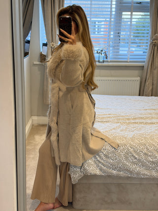 Maxi Cardi Beige