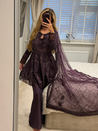 Emaara Edit Purple Peplum