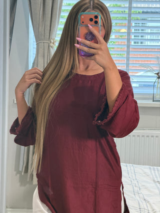 Hania Maroon