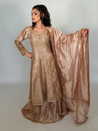 Royale Lengha Rose Gold