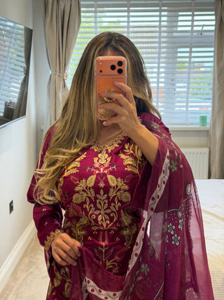 Khadi Print Pink x