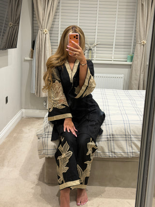 Flora Co Ord Noir