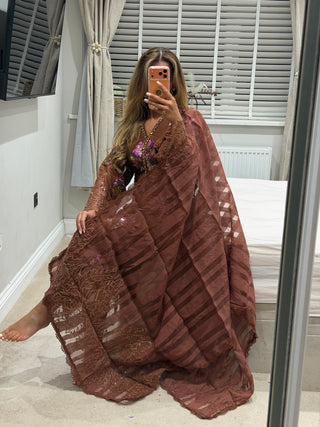 LUXE Maria Brown Flora x