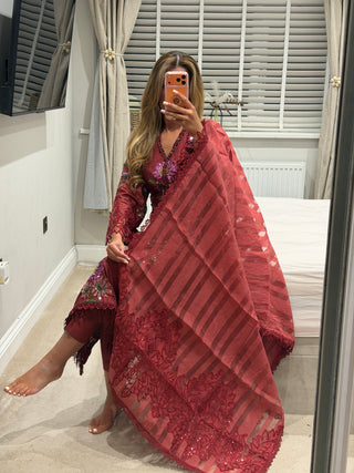 LUXE Maria Red Flora x