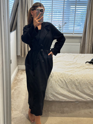 Sophie Suede Trench
