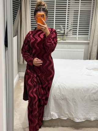 Sofia Belted Velvet Co Ord