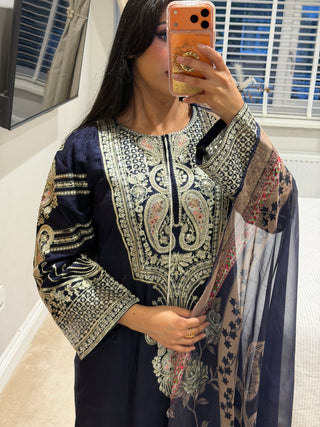 Ethnc Kaftan Navy x