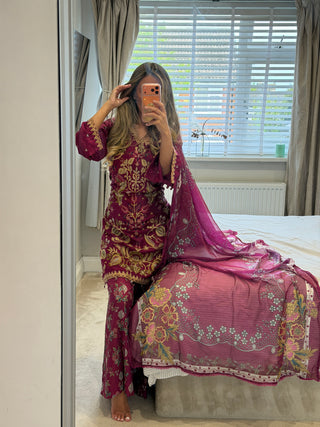 Khadi Print Pink x