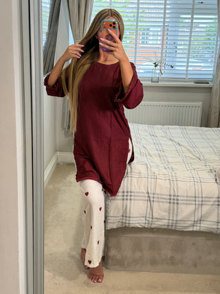 Hania Maroon
