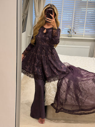 Emaara Edit Purple Peplum