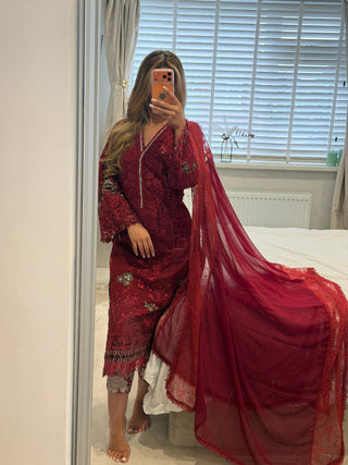 Maria Lace Rose Red x