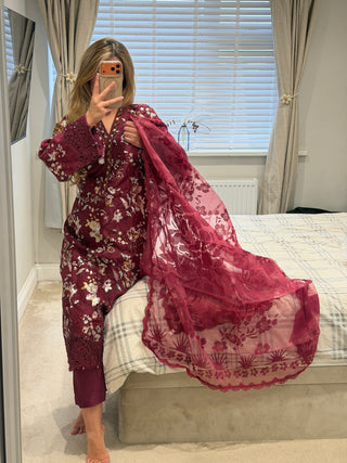 Maria B diamanté cherry