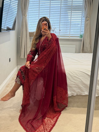 Maria Lace Rose Red x