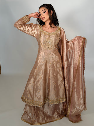 Royale Lengha Rose Gold