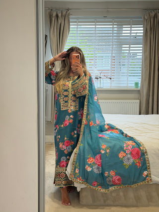 Maria Kaftan Teal x