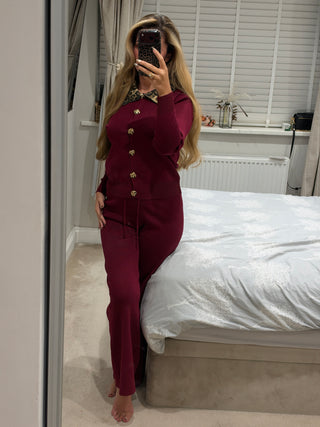 Lepord Luxe Burgundy