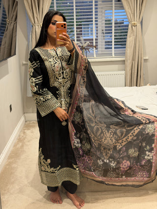 Ethnc Kaftan Black x