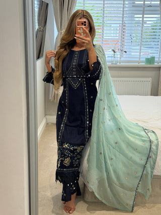 Navy Rose x