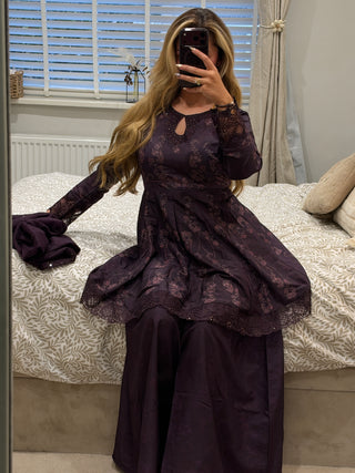 Emaara Edit Purple Peplum