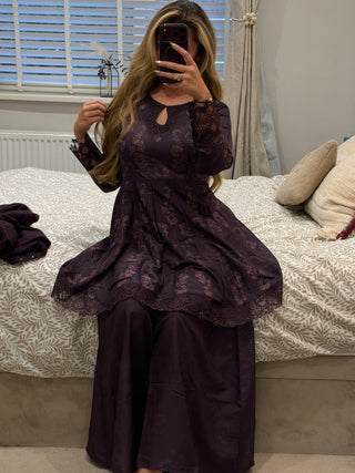Emaara Edit Purple Peplum
