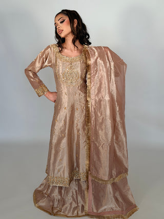 Royale Lengha Rose Gold