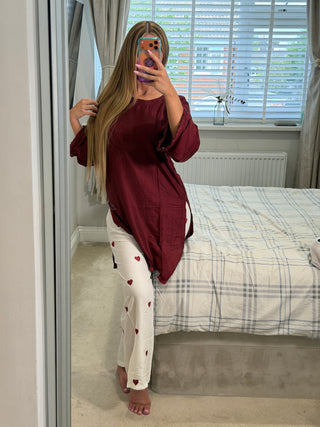 Hania Maroon
