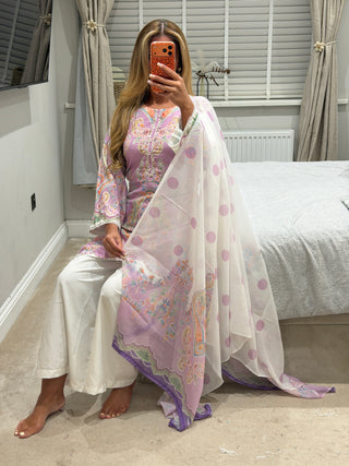 Pastel Print Purple x