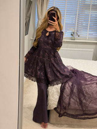 Emaara Edit Purple Peplum