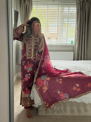 Maria Kaftan Pink x