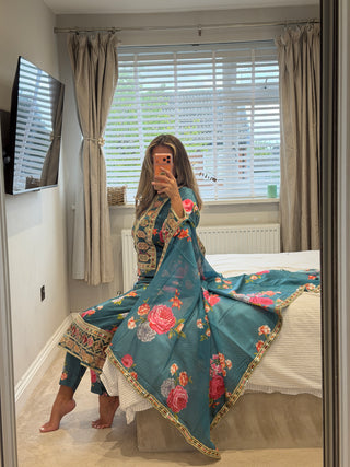 Maria Kaftan Teal x