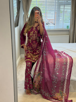 Khadi Print Pink x