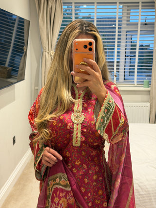Maria Kaftan Pink Cooler x