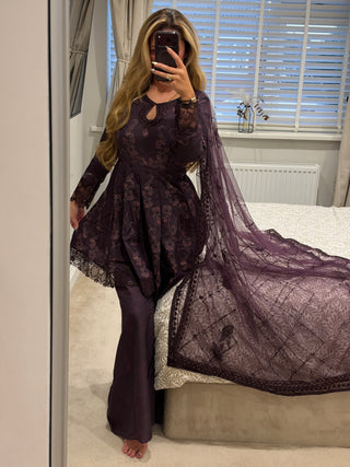Emaara Edit Purple Peplum