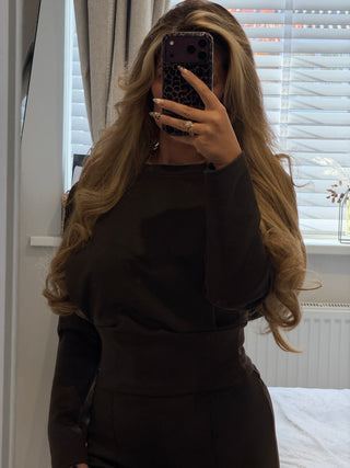 Molly Ruffle - Brown