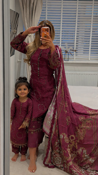 Luxe Maria Burgundy Kids 💕