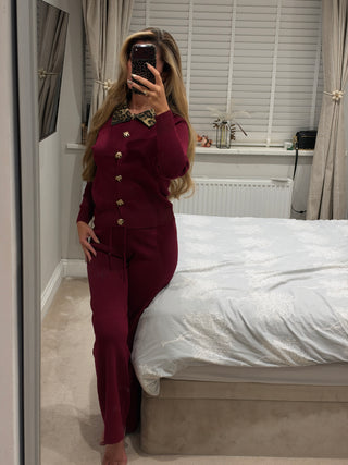 Lepord Luxe Burgundy