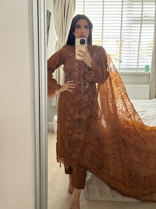 Brown Maria Lace x