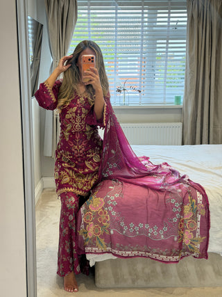 Khadi Print Pink x